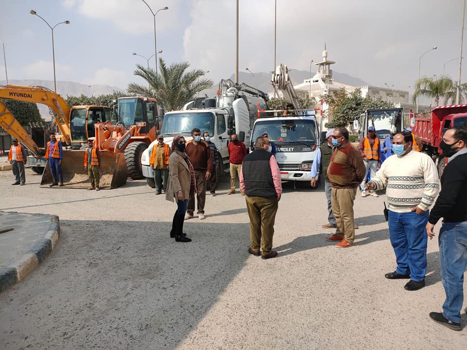 جهاز تنمية خليج السويس … رفع درجة الاستعداد القصوى لمواجهة التقلبات الجوية